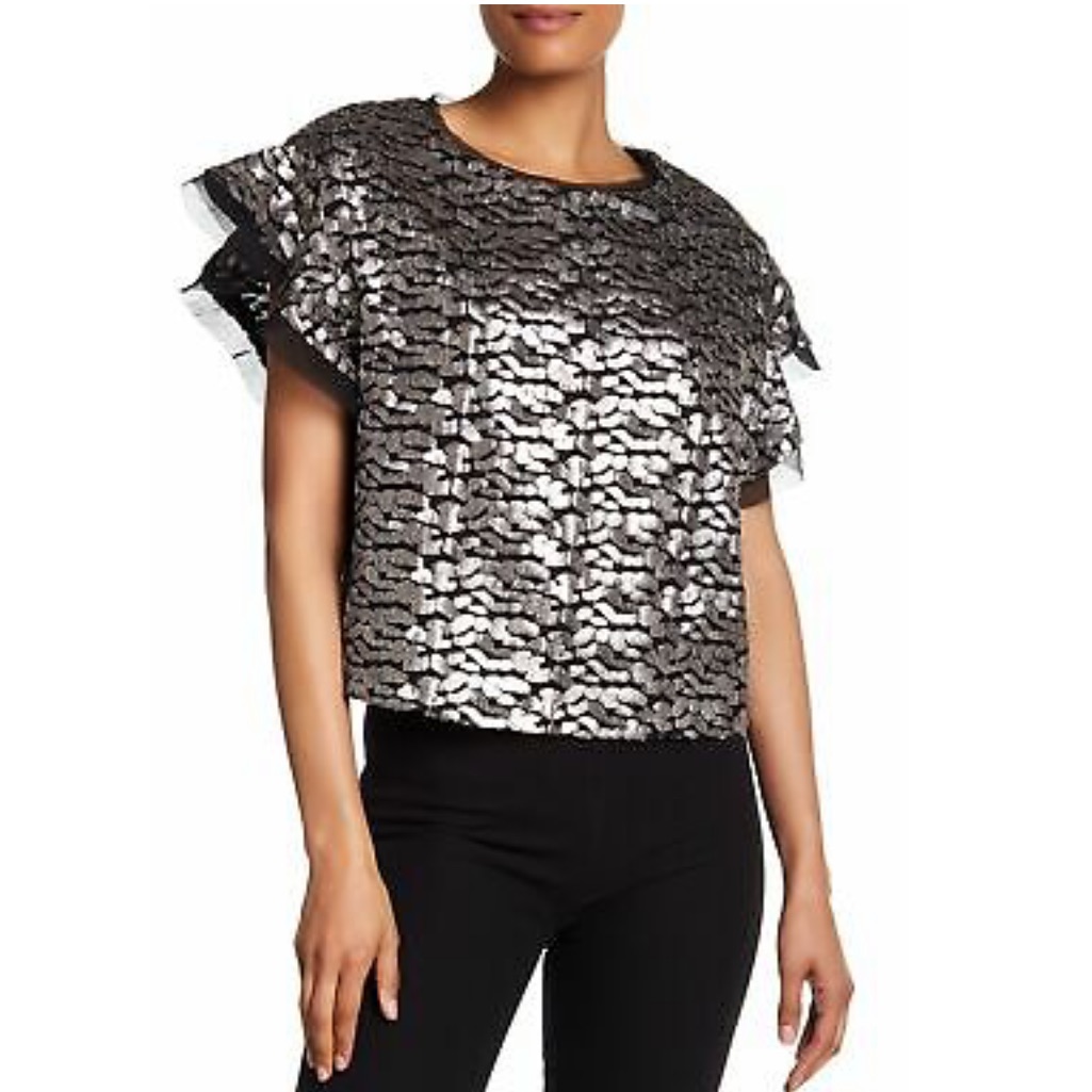 Iro Blouse Women's Top Deven Sequin Pattern Shirt